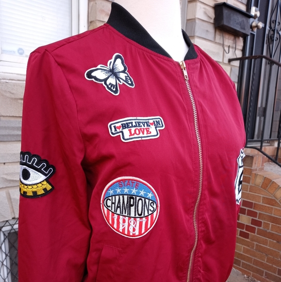 Casting | Bomber Jacket w/ Patches Size Small - Picture 3 of 4